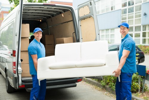 Commercial moving team planning an office relocation in Hither Green