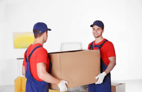 Loading a van for a UK moving service