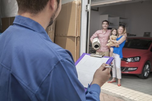 Prepared moving van for a flat or house move in Hither Green