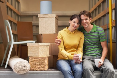 Local man with van moving office items in Hithergreen