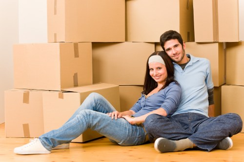 Careful transport of household items by a local removal team