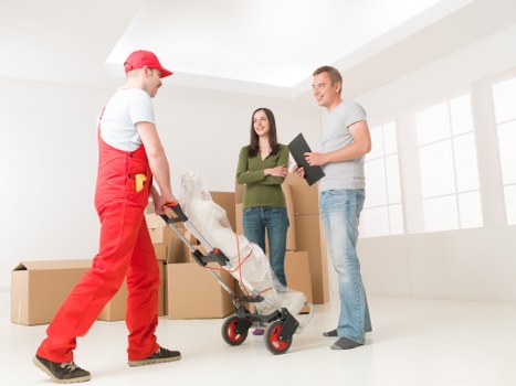 A moving van supporting a residential move near Hither Green