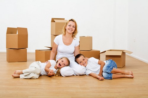 Local removals van helping with residential moves near Hither Green